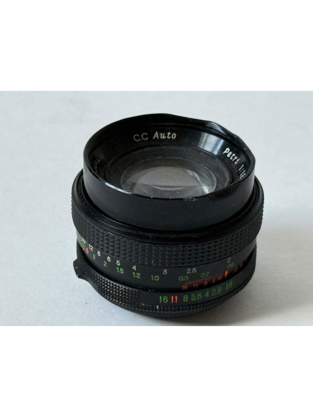 Petri CC Auto 55mm f/1.8 Lens M42 Mount — Clean Clear Glass — Portrait Lens